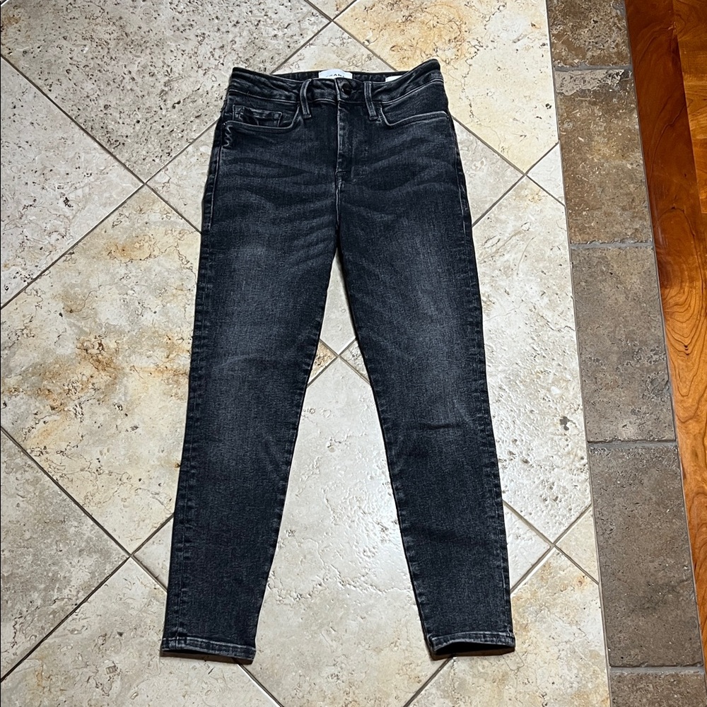 Frame High-Rise Black Women’s Jeans